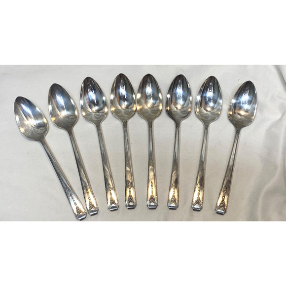 ONEIDA COMMUNITY "MILADY" SILVERPLATE FLATWARE SET SERVICE FOR 8 - Picture 3 of 9